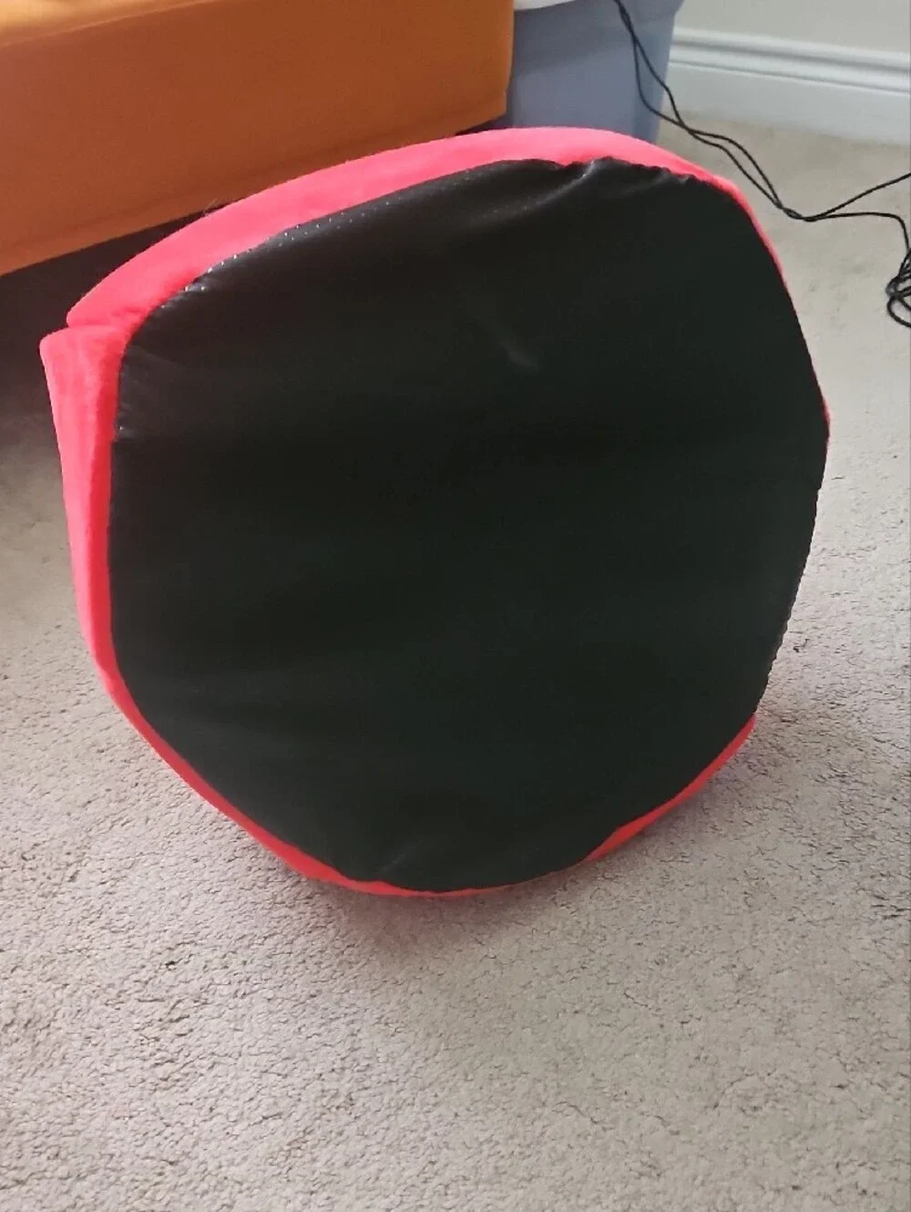 Plush Strawberry Pet Bed - Red with Green Top
